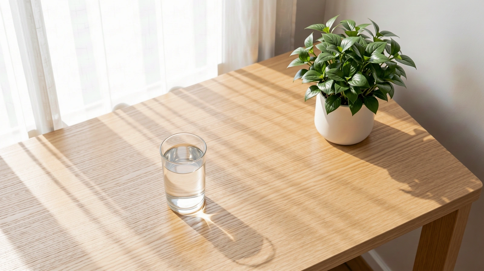 Serene workspace and clarity